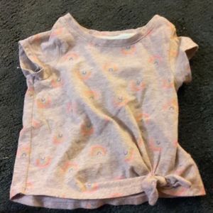 Toddler 2T rainbow tied shirt